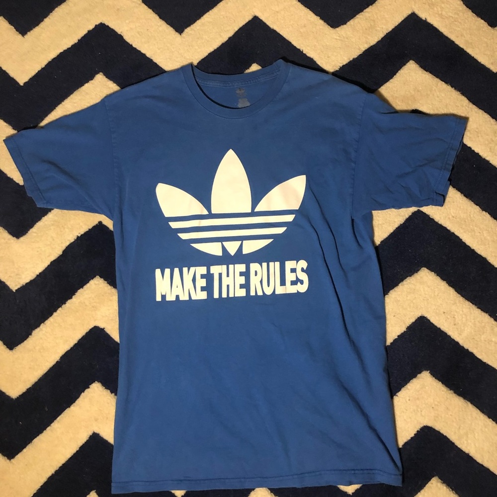 Blue Adidas Make The Rules Tee Shirt Mens Large